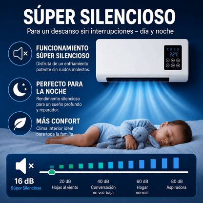 InstaCool Pro - Aire acondicionado portátil – No requiere instalación | 2 en 1 | Cubre hasta 550 pies cuadrados